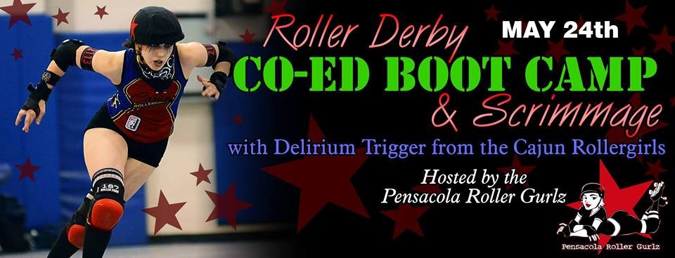 CRG’s Delirium Trigger to lead co-ed roller derby boot camp in Pensacola May 24