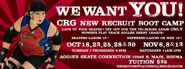First Skate Session of CRG New Recruit Boot Camp is SATURDAY!