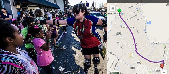 Paradin’ with the Krewe of Titans on Feb. 8