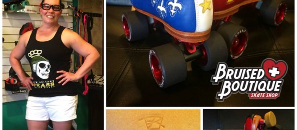 Psycho Beast’s new skates – courtesy of Reidell and Bruised Boutique