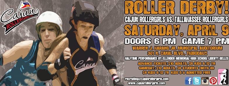 CRG to Host Tallahassee Rollergirls on April 9!
